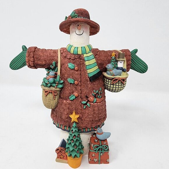 Lang and Wise Snowman "Red Cap and Coat" w/Box Classic Santa, Sue Dreamer 1st Ed - Picture 1 of 11